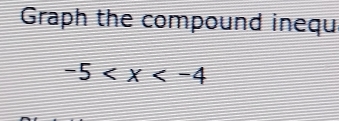 Graph the compound inequ
-5