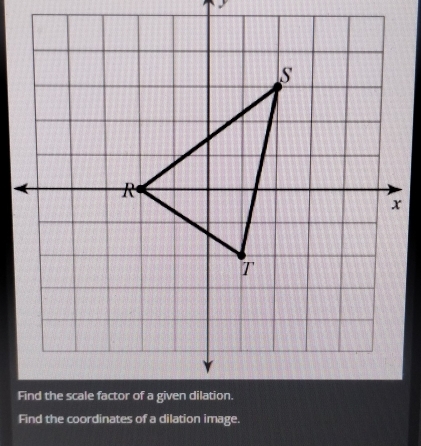 Find the coordinates of a dilation image.