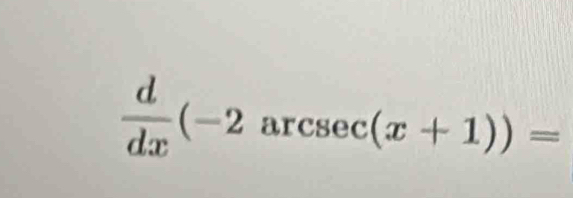  d/dx (-2 arcse C (x+1))=