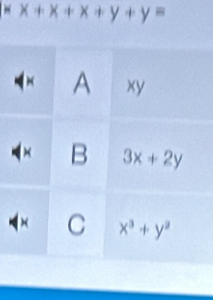 x+x+x+y+y=