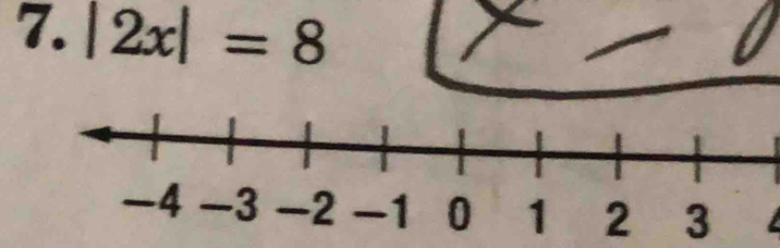 |2x|=8
3