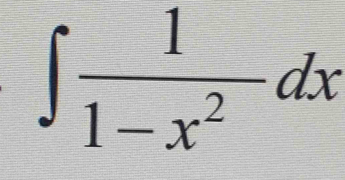 ∈t  1/1-x^2 dx