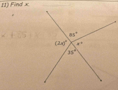 Find x.