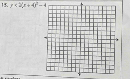 y<2(x+4)^2-4