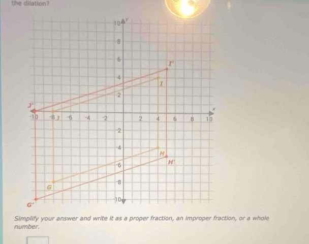 the dilation?
number.