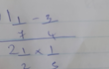 frac 1 1/7 - 5/4  frac 2 1/2 -1*  1/6 