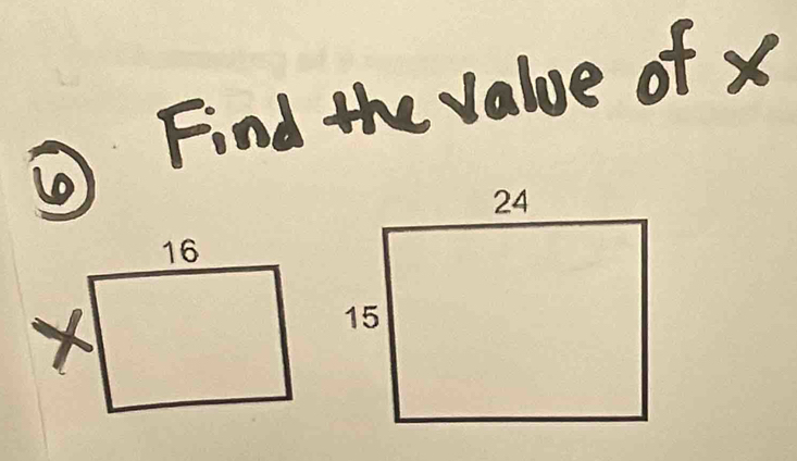 Find thevalue of x