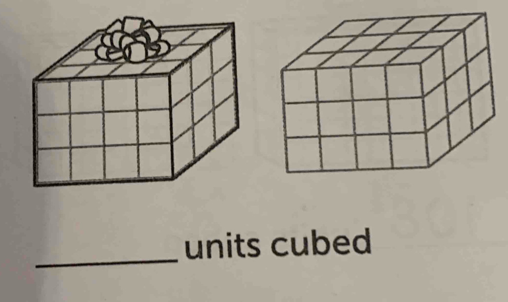 units cubed