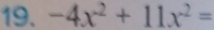 -4x^2+11x^2=