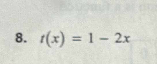 t(x)=1-2x