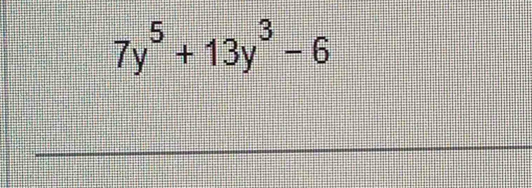 7y^5+13y^3-6