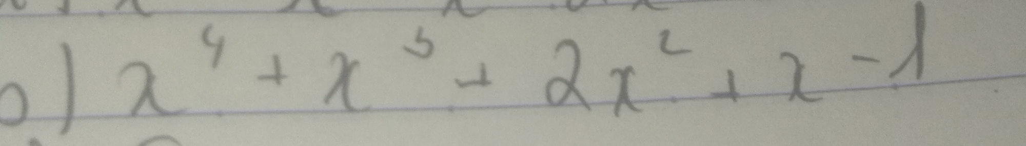 x^4+x^3+2x^2+x-1