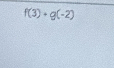 f(3)+g(-2)