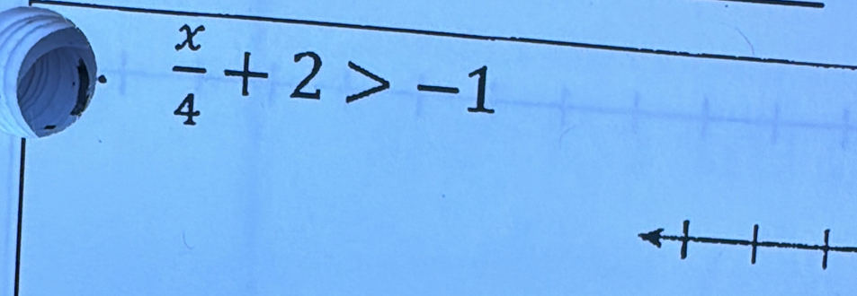  x/4 +2>-1