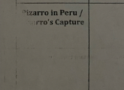 izarro in Peru /