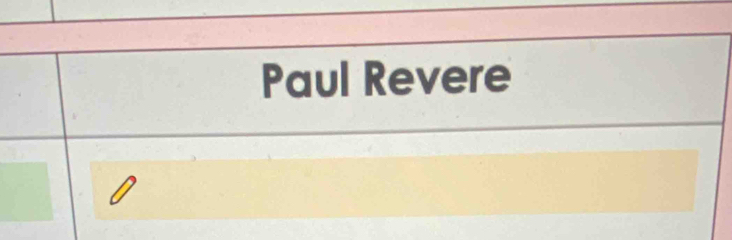 Paul Revere