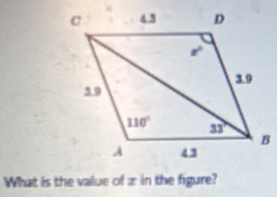 What is the value of z in the figure?