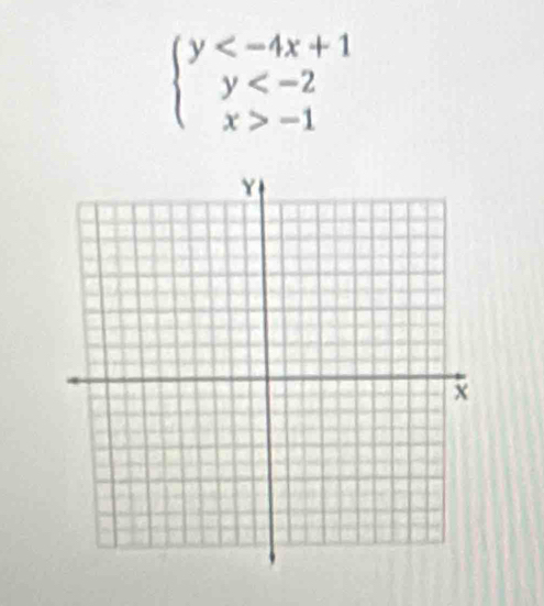 beginarrayl y -1endarray.