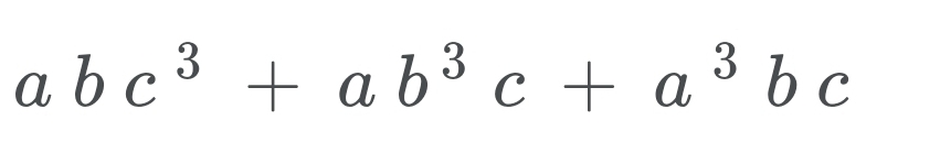 abc^3+ab^3c+a^3bc