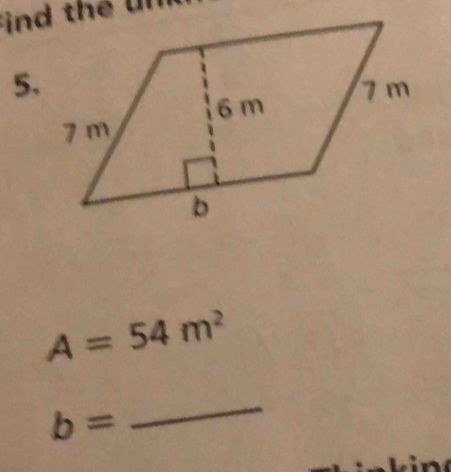 A=54m^2
b=
_