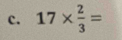 17*  2/3 =