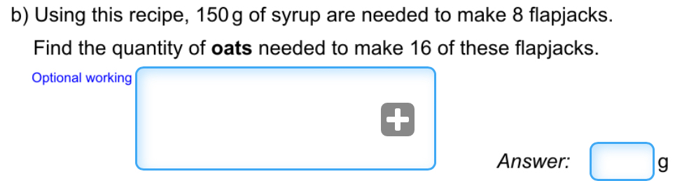 Using this recipe, 150g of syrup are needed to make 8 flapjacks. Find ...