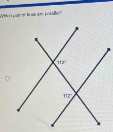 Which pair of lines are parallel?