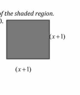 of the shaded region.
)