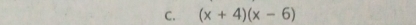 (x+4)(x-6)