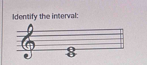 Identify the interval: