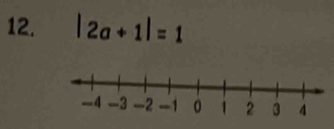 |2a+1|=1