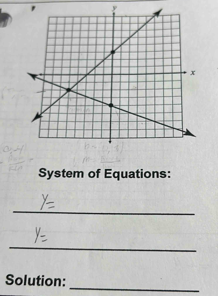 System of Equations: 
_ 
_ 
_ 
Solution: