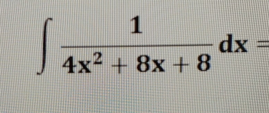 ∈t  1/4x^2+8x+8 dx=