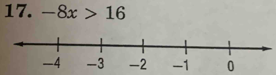 -8x>16
-4 -3 -2 -1 0