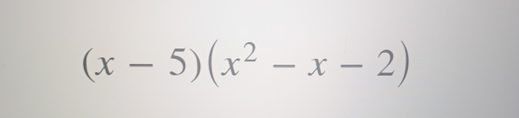 (x-5)(x^2-x-2)