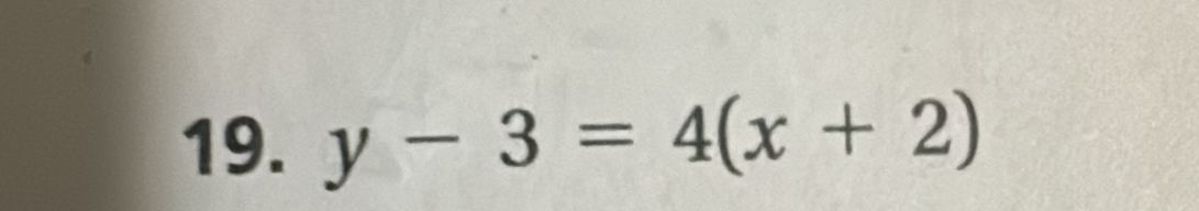 y-3=4(x+2)