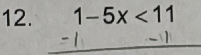 1− 5×< 11</tex>