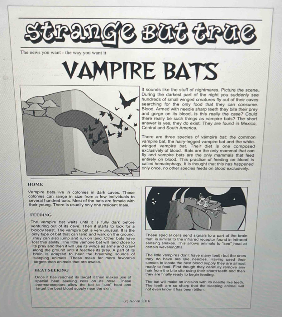 Solved: Strange But true The news you want - the way you want it ...