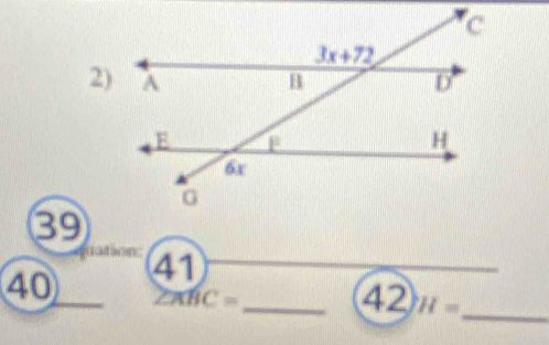 39
41
_
40 ∠ π BC=
42
_ △ H=