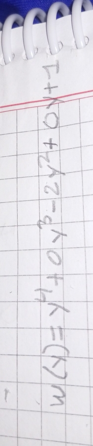 w(y)=y^4+0y^3-2y^2+0y+1