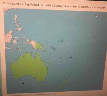 Which country is highlighted? Type ther.