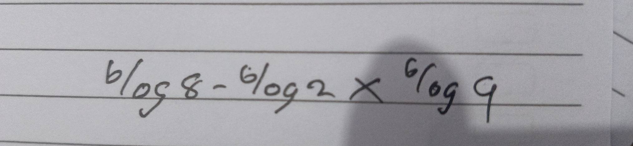 ^6log 8-^6log 2*^6log 9