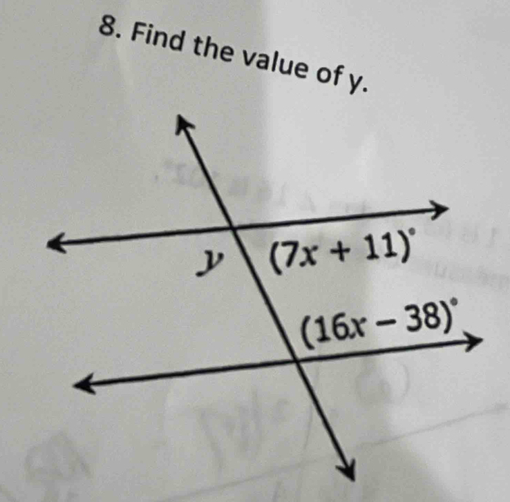 Find the value of y.