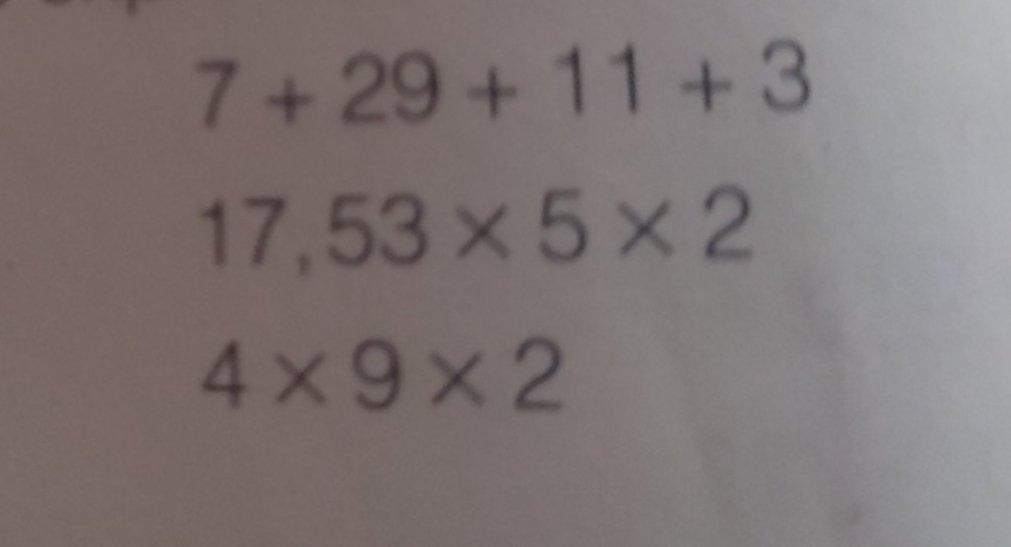 7+29+11+3
17,53* 5* 2
4* 9* 2