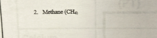 Methane (CH_4)