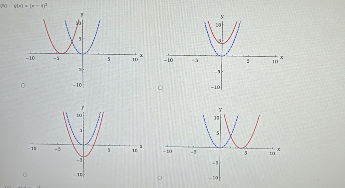 g(x)=(x-4)^2