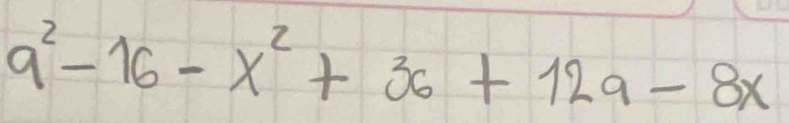 9^2-16-x^2+36+129-8x