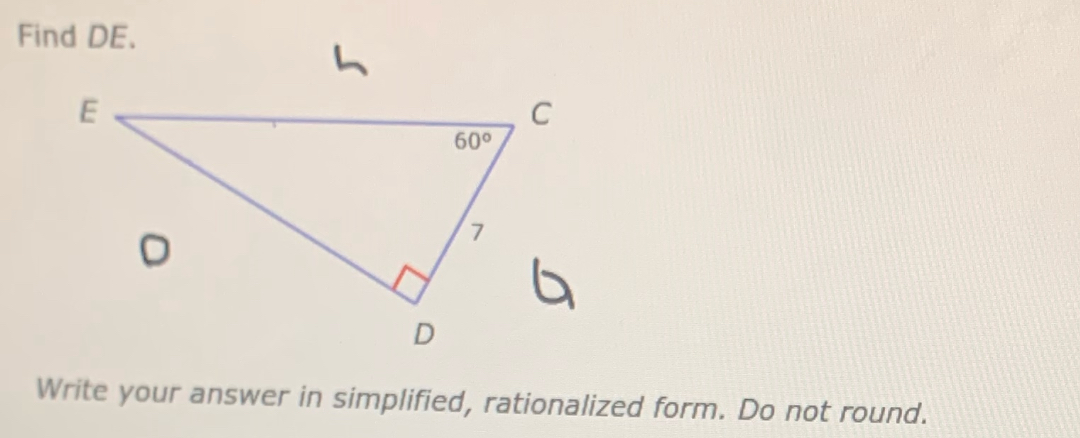 Write your answer in simplified, rationalized form. Do not round.