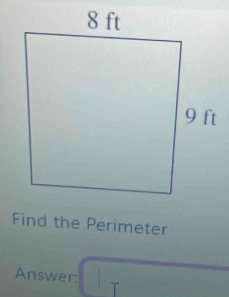 Find the Perimeter 
Answer: |