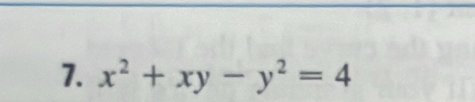 x^2+xy-y^2=4